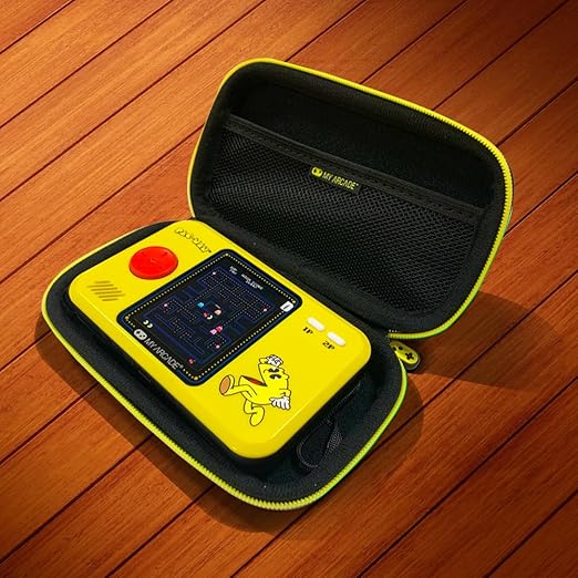 My Arcade Pac-Man Pocket Player Bundle: Officially Licensed, Portable Gaming Console, Travel Case and Screen Protector Included. Includes Classic Mode and Speed Up Mode.