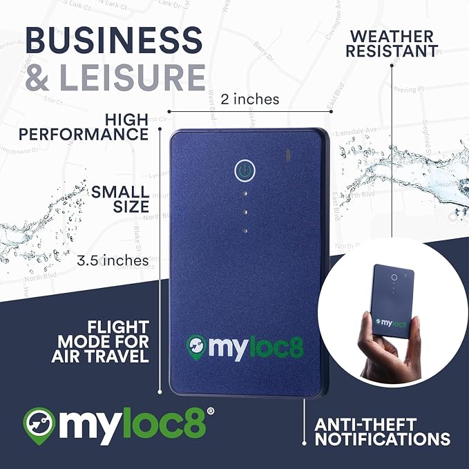 GPS Luggage Tracker for Suitcases TSA Approved, Android & iOS Compatible - Real-Time Tracking Device for Travel - Smart Tag with Bag Opening Alert - Long Battery Life (12-Mo Subscription Included)