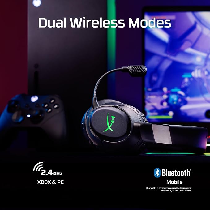 HyperX CloudX Flight 2 - Wireless Gaming Headset (Black) - Xbox