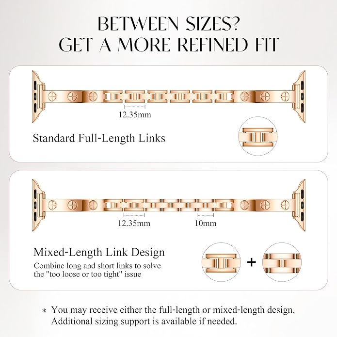 Missair Slim Bands Compatible with Apple Watch 38mm 40mm 41mm 42mm 44mm 45mm 46mm 49mm for Women, Thin Bracelet Dressy Designer Stainless Steel Metal Strap for iWatch Series 11 10 9 8 7 6 5 4 SE Ultra
