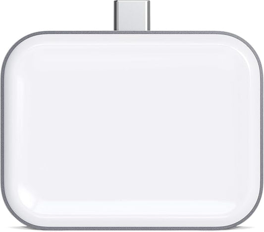 Satechi USB-C Wireless Charging Dock - Compatible with Apple AirPods Pro & AirPods 3/2/ 1 with Wireless Charging Case (Not Included)