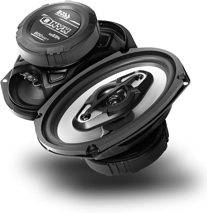 BOSS Audio Systems NX694 6 x 9 Inch Car Door Speakers - 800 Watts (per Pair), Coaxial, 4 Way, Full Range 4 Ohms, Sold in Pairs, Bocinas para Carro