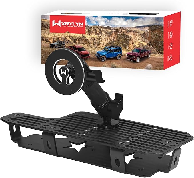 WXRYLYN 2026 2025 Tundra Metal Dash Platform Phone Mount Magnetic Phone Holder for 2022-2025 2026 Tundra 2023-2026 Sequoia Cell Phone Holder Dash Phone Mount 2024 Tun dra Dash Mount