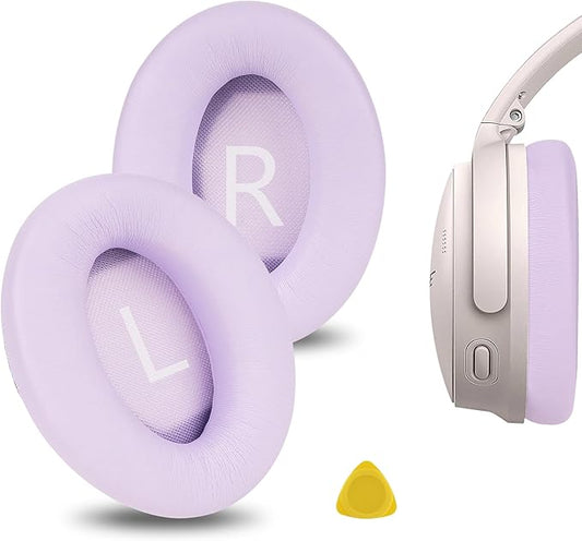 Geekria Replacement Ear Pads for Bose New QuietComfort QC45, QC35, QC35 ii, QC25, QC15, QC2, AE2, AE2i, AE2w, SoundTrue, SoundLink AE 2 Ear Cushions, Repair Parts (Purple)