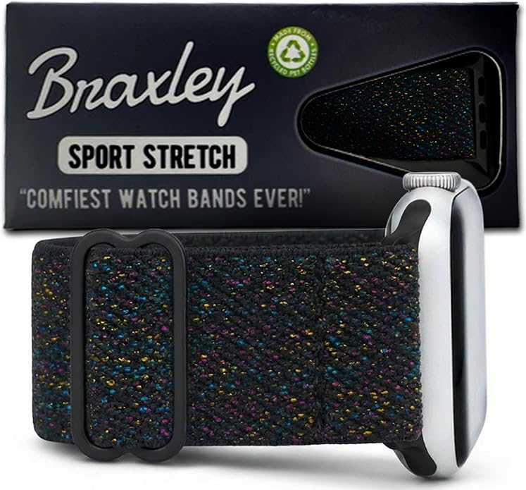 Braxley Bands for Apple Watches - Stretchy and Washable - Adjustable with Apple Watch Bands for Women & Men - Compatible with Apple Watch Series SE Ultra 9 8 7 6 5 4 3 2 1