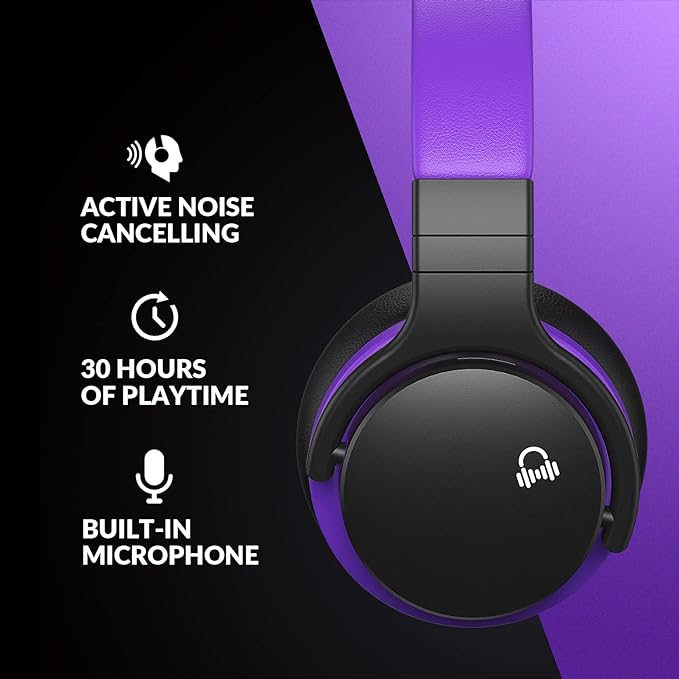 Million Sold Classic E7 Active Noise Cancelling Headphones with Upgraded HD Sound, Wireless Bluetooth Headphones Over The Ear Unequaled Comfort, Vivid Deep Bass, for Home Office Travel Birthday Gift