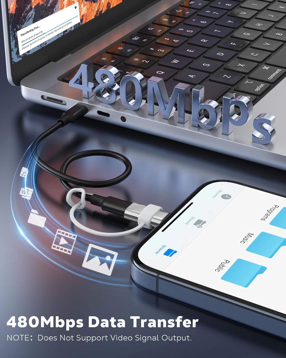 MoKo 4 Pack Lightning Female to USB C Male Adapter,USB-C Lightning Adapter for iPhone Air 17 16 15 Pro Max Plus, iPad Pro/Air, Galaxy,iPhone to USB C Adapter for Data Sync, NOT for Audio/OTG,Silver