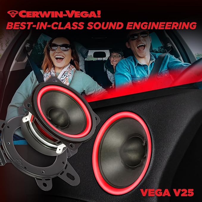 CERWIN-VEGA! V25 2.5" VEGA 60 Watts 4 Ohm Full Range Speaker(Pair)
