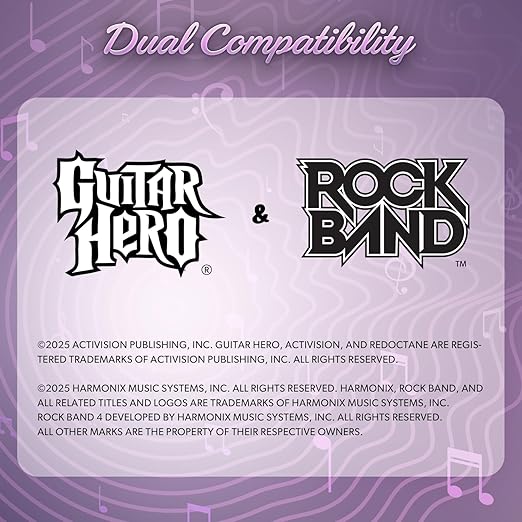 Hyperkin - Hyper Jammer - Wireless Guitar Controller for PS3 & PC, Compatible with Guitar Hero, Rock Band & Clone Hero - Black