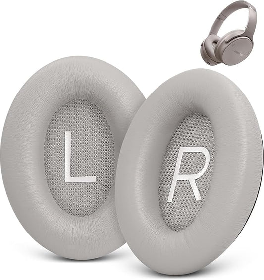 Ear Pads Replacement for Bose QuietComfort 45 (QC45) - GEVO Earpad Cushions for QuietComfort SE (QC SE) Wireless Over-Ear Headphones with Premium Protein Leather and Memory Foam | Sandstone