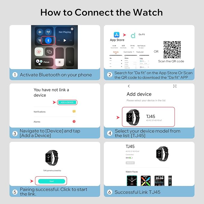 Fitness Trackers Watch with 24/7 Heart Rate Monitor, Activity Tracker with Pedometer, Calorie & Step Counter, Sleep Monitor - IP68 Waterproof Smart Watches for Women Men, Android & iPhone