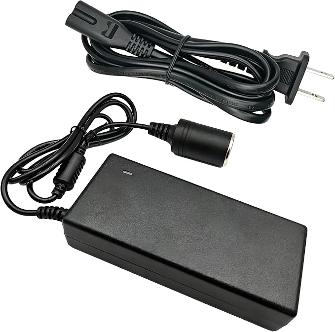 12V Power Adapter Cord for Igloo Iceless Coolers | DC12V replacement cord for Igloo Kool Mate, Cool Chill, and thermoelectric coolers. For plug-in vehicle cooler use.