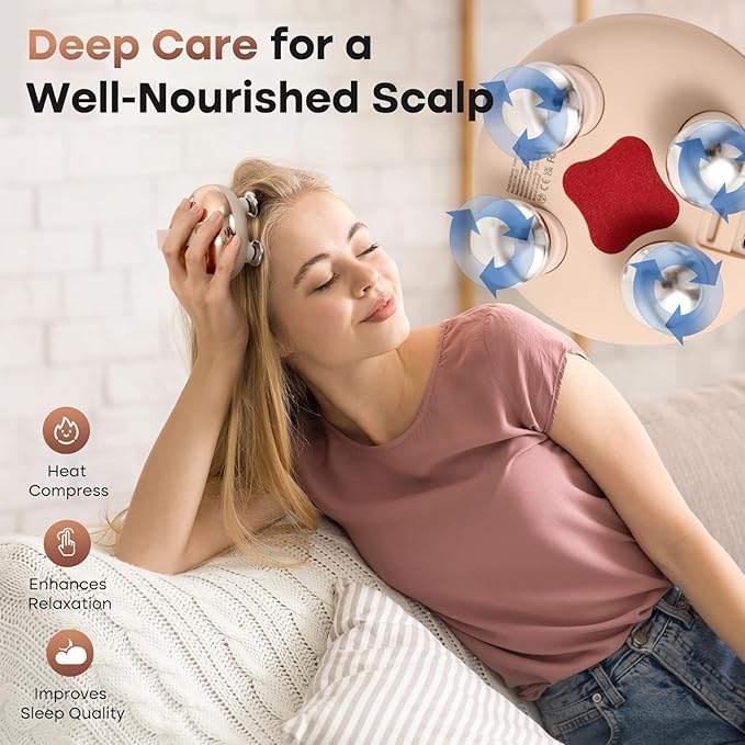 arboleaf Heated Scalp Massager and Massage Gun Bundle