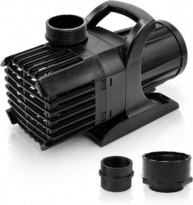 Aqua Pulse Submersible Pond Pump, 6,100 GPH, 100 ft Cord | 24 ft max head, 354W energy efficient, Ultra quiet, For koi ponds, Waterfalls, Fountains