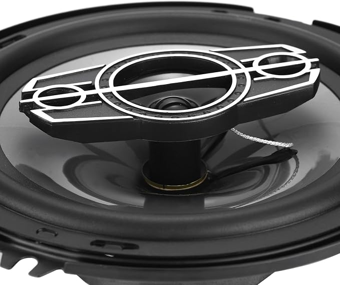 6" 4-Way Dome Tweeters Coaxial Car Speakers, 350 Watts Car Audio Speakers with PEI Dome Tweeters, 4 Ohm Vehicle Coaxial Speaker for Universal Car Stereo Speaker Replacement (Pair)