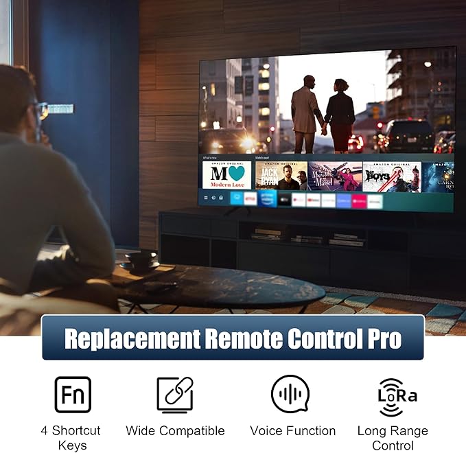Replacement Remote with Firestick Voice Control Fit for Fire Smart TV Stick(2nd Gen/3rd Gen/HD/Lite/4K Max/4K/Cube), Smart-TV 3rd Gen, for Hisense/TCL/Onmi/Insignia/Pioneer N0t for ROKU-TV/Samsung-TV