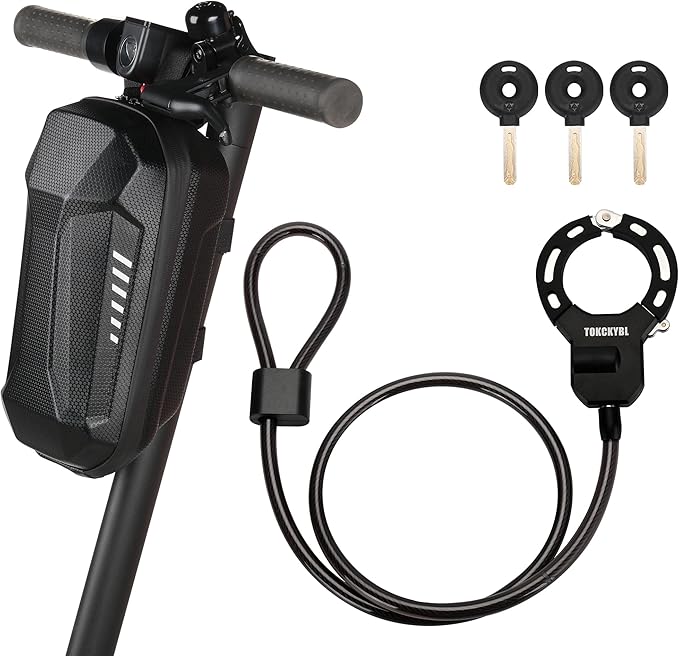 Heavy Duty Scooter Lock - 8mm Anti-Theft Chain Lock with 3 Keys, 94cm Weatherproof Security Lock for Electric Scooters, Bikes, Motorcycles