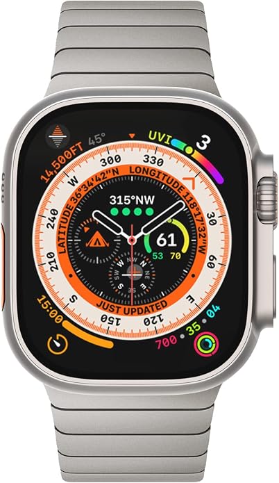 NewWays Titanium & Stainless Steel Link Bracelet for Apple Watch Band Ultra 3 2 1 Band 49mm Series11 10 46mm 42mm 45mm 44mm 41mm 40mm 38mm Series 3-11