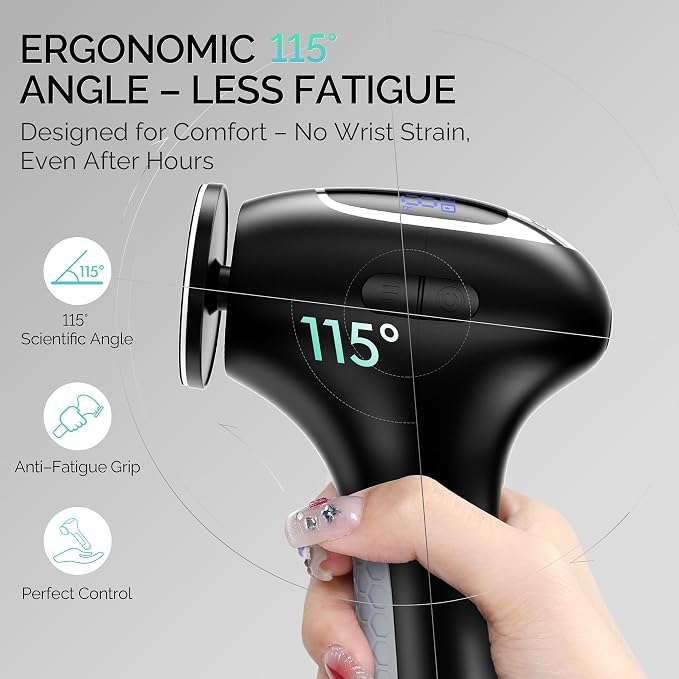 L'UGX Electric Foot Callus Removers with Nail Dust Collector