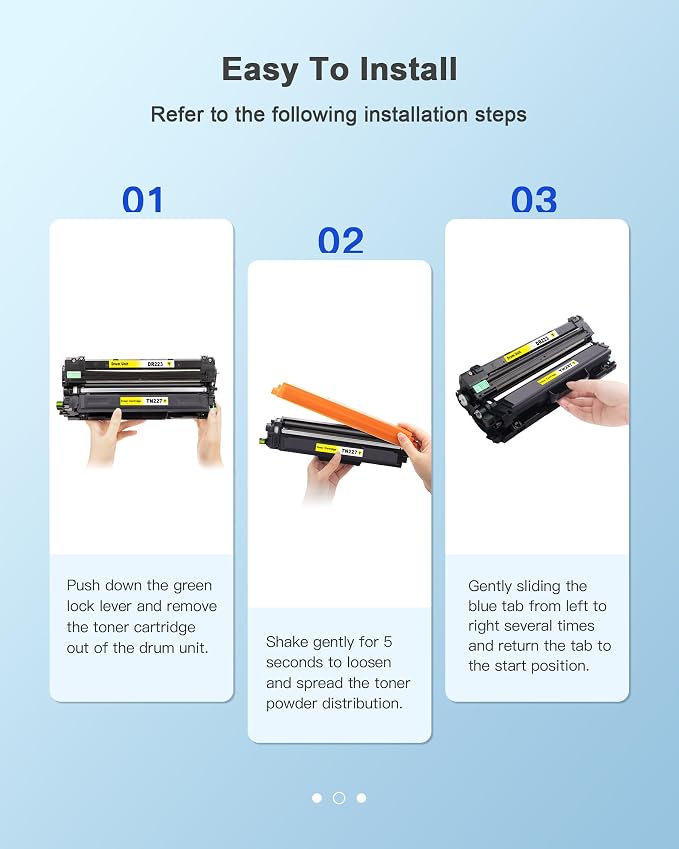 E-Z Ink Pro Compatible TN227 Toner Cartridge Replacement for Brother TN227 TN-227 BK/C/M/Y High Yield TN223 TN-223 Compatible with HL-L3290CDW HL-L3210CW MFC-L3750CDW MFC-L3710CW Printer (4 Pack)