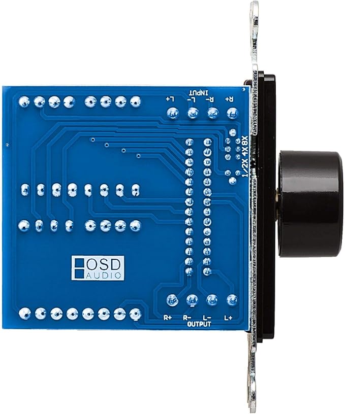 OSD Audio 100W in Wall Volume Control Impedance Matching for Home Speakers, Rotary Knob Black SVC100