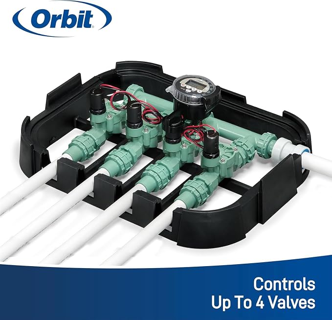 3-Pack Orbit 57865 Battery-Operated Sprinkler Timer, Black