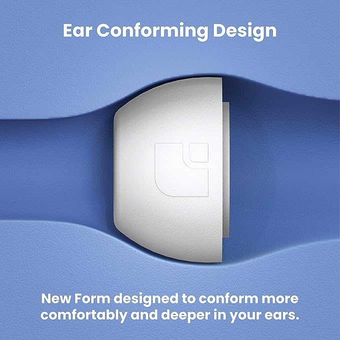 Foam Masters Ultra-Premium Memory Foam Ear Tips for AirPods Pro 3rd Gen (2025) | 3 Pairs | New Ver. | Secure Fit | Super Comfort | Better Noise Cancel | Replacement Buds (Medium, White)