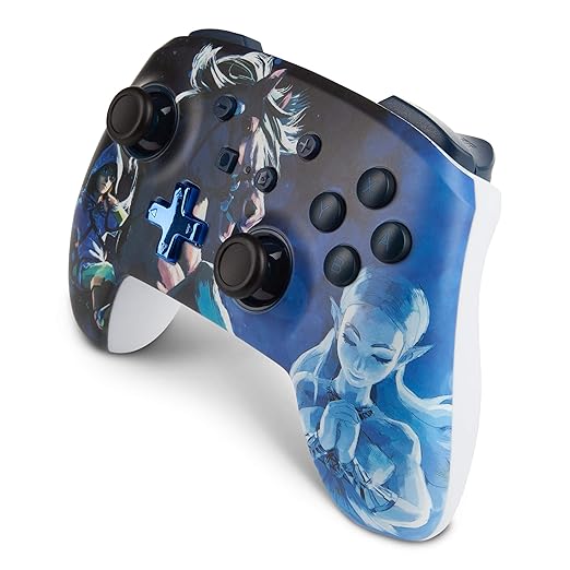 PowerA Enhanced Wireless Controller for Nintendo Switch/Switch 2 / Switch Lite/OLED Model - Legend of Zelda, Midnight Ride - Gamepad, game controller, Officially Licensed