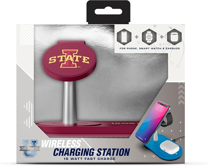 SOAR Collegiate 3-in-1 Wireless Charging Station