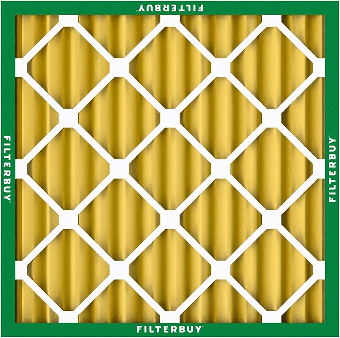 Filterbuy 24x24x2 Air Filter MERV 11 Superior Pet & Allergy Defense (3-Pack), Electrostatic Pleated HVAC AC Furnace Filters Replacement, Made in USA (Actual Size: 23.38 x 23.38 x 1.75)