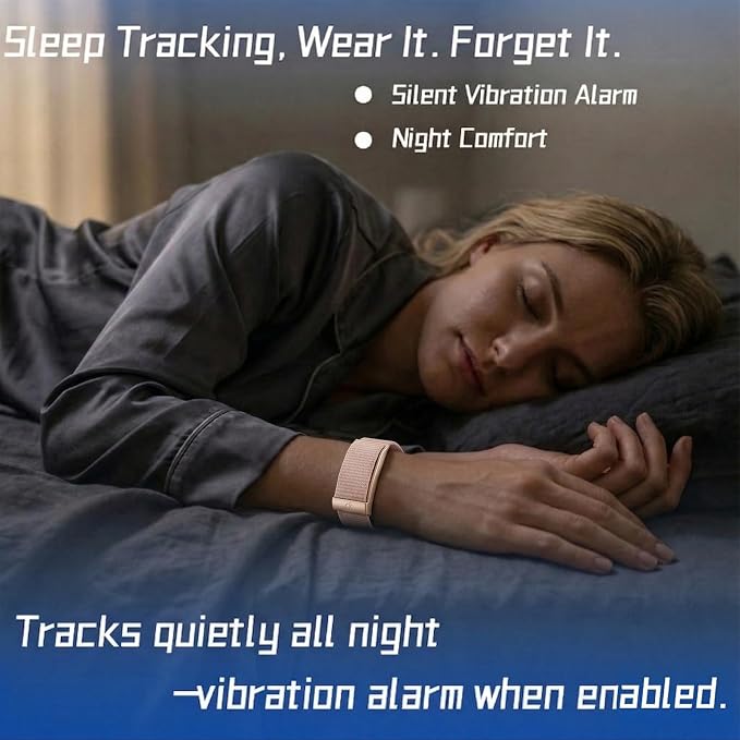 Smart Bracelet Health and Fitness Tracker, 24/7 Heart Monitor & Sleep Tracker, Multi-Sport Tracker Wristband with Free APP (Pink)
