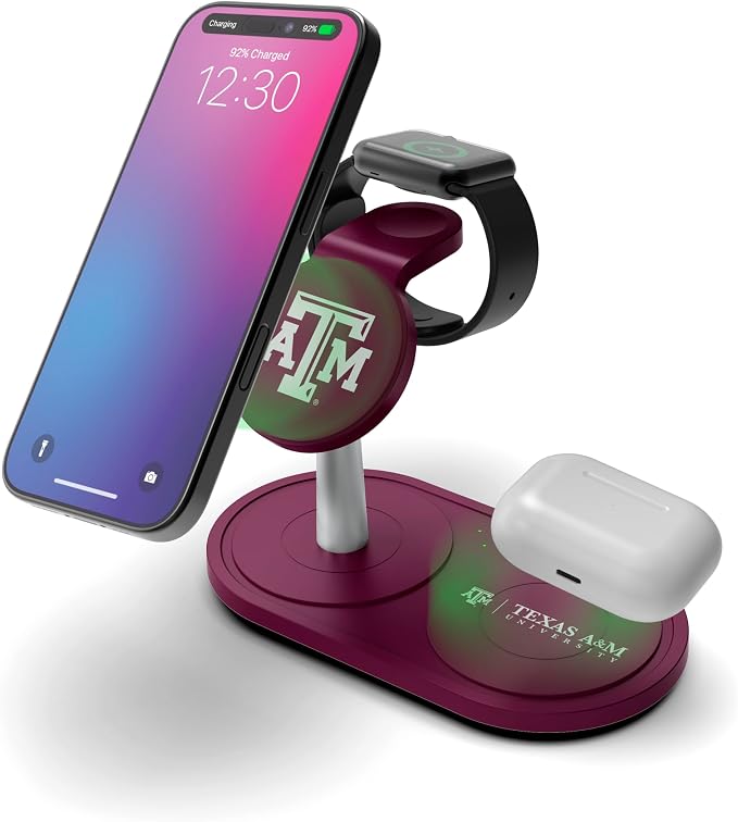 SOAR Collegiate 3-in-1 Wireless Charging Station