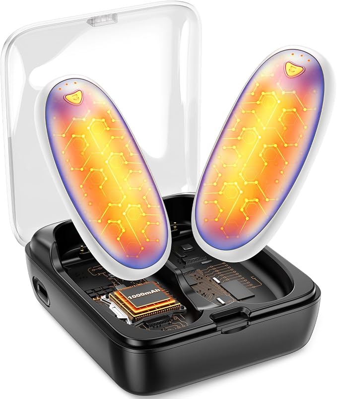 14000mAh Hand Warmers Rechargeable 2 Pack, AI Hand Warmer with Charging Case Last 60H, 1S Fast Heat, Portable Electric Pocket Heater, Golf Hunting Camping Hiking