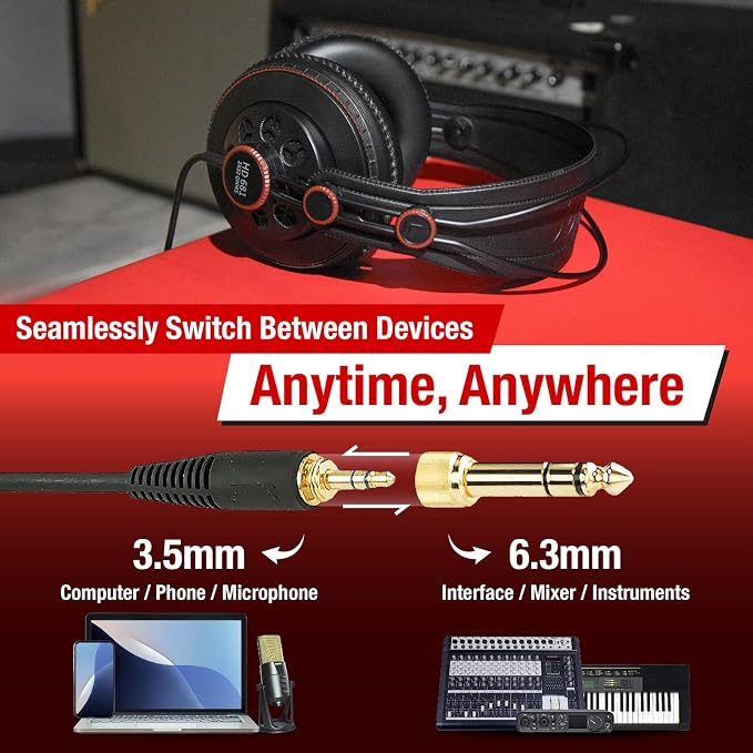 Superlux HD681 Semi-Open Studio Headphones, Wired Over-Ear with 50mm Neodymium Drivers, Single-Sided Cable, 10-30,000Hz, for Monitoring, Recording, Mixing, Podcast, Music,Black