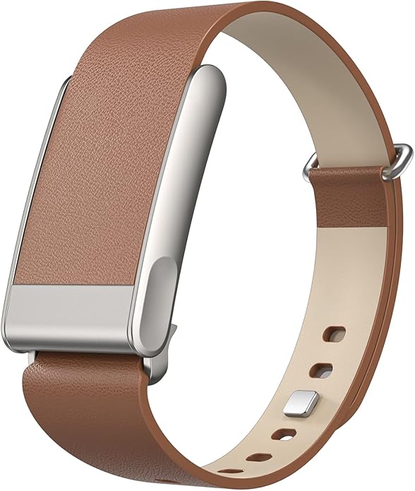omee Leather Band Compatible with Whoop 5.0 Band Strap Men Women, Genuine Leather Rugged Durable Replacement Wristbands Straps for Whoop 5.0 Bands