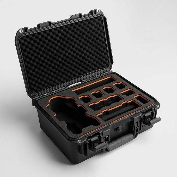 Drone Case for DJI Mavic 4 Creator Combo, IP67 Waterproof Dustproof Shockproof Protective Carrying Hard Case with Precision-Cut Foam, Anti-Fingerprint EVA Surface and High-Density Foam Base