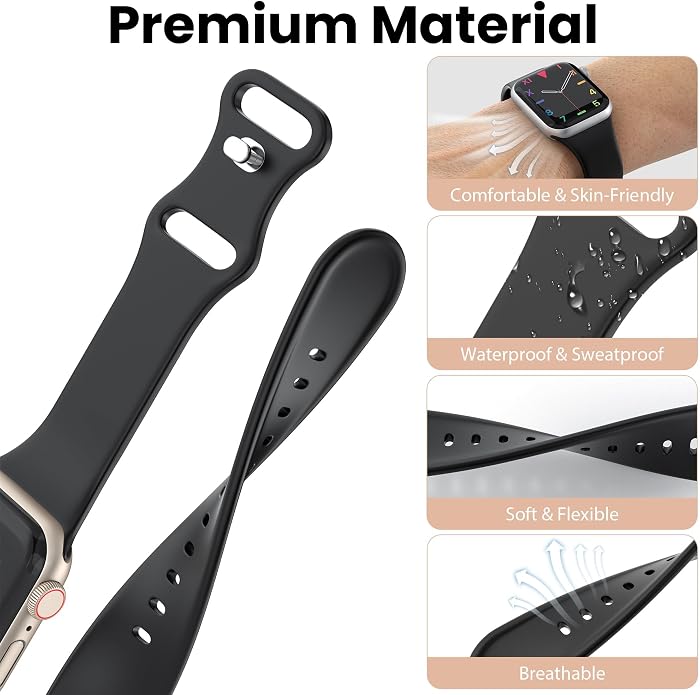 16+16 Pack Band and Case Compatible with Apple Watch Band 46mm 45mm 44mm 42mm 41mm 40mm for Women Men, Watch Band Organizer, Screen Protector Case for iWatch Series 11 10 9 8 7 6 5 4 SE