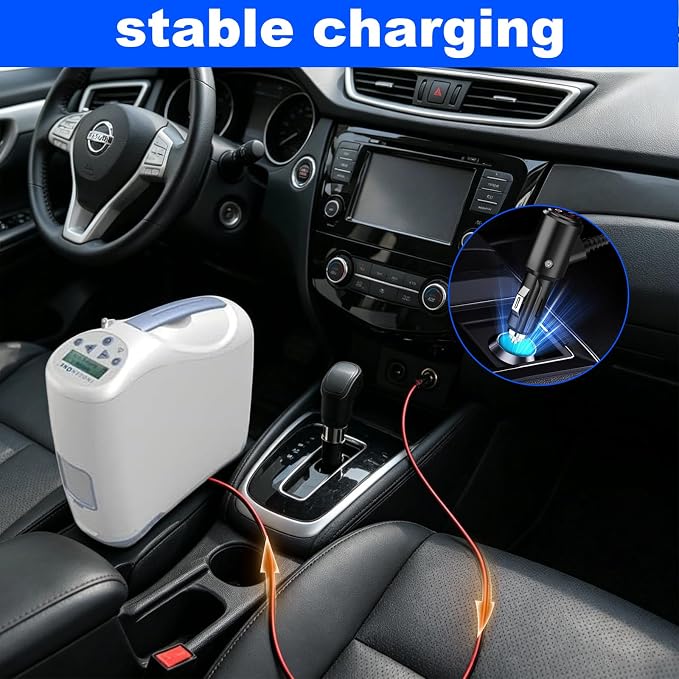 Car Charger for Inogen Portable Oxygen Concentrator Compatible with Inogen One G1 G2 G3 G4 G5 ADP-120RH BA-301 BA-302 BA-303 Concentrator Power Adapter Cord
