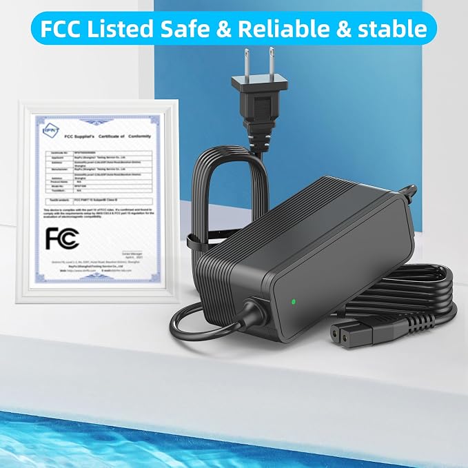 29.4V Charger Replacement for Aiper Scuba S1 Pro 25.2V Li-ion Battery Cordless Robotic Pool Vacuum Cleaner Power Adapter