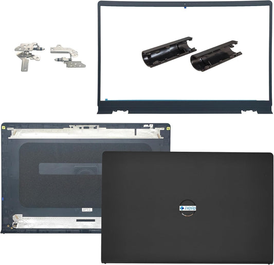 Replacement LCD Back Cover with Front Bezel with Hinges with Shaft Cover for DELL Inspiron 15 3510 3511 3515 3520 3525 3530 Series Laptop 0WPN8 00WPN8 9WC73 09WC73 AP3LE000901 Black