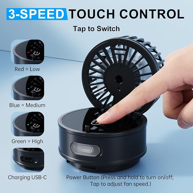 2-in-1 Handheld Fan & Portable Ice Therapy Cup, 7000 RPM Cooling Fan with Long-Lasting Cold Retention, Rechargeable Personal Fan & Cold Compress for Neck, Body, Heatstroke, Sports Recovery