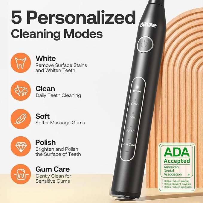 Water Flosser and Electric Toothbrush Combo - Cordless Water Flosser for Teeth - 5 Modes Sonic Electric Toothbrush, 3 Modes Portable Water Floss…