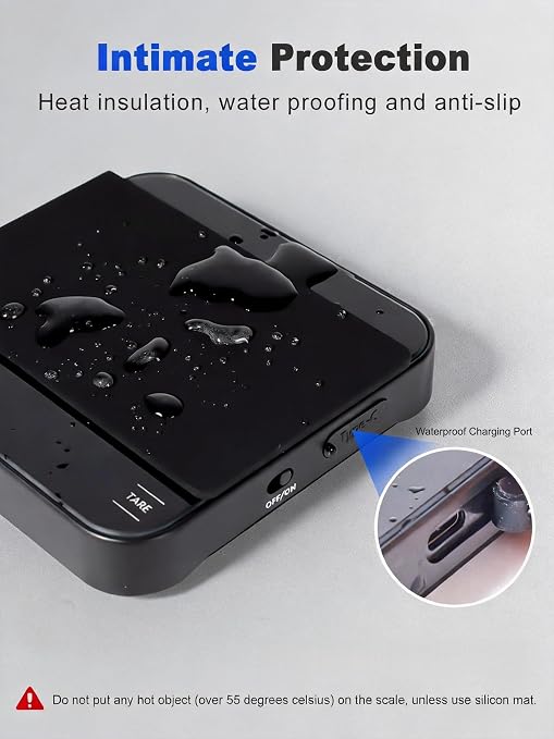 Mini Coffee Scale Digital - 4 Modes, 0.1g Precision, Touch Screen LED Display, 500mAh Type-C Rechargeable, 2099g Max Capacity, Waterproof & Compact for Espresso, Pour Over Coffee, Cooking & Baking