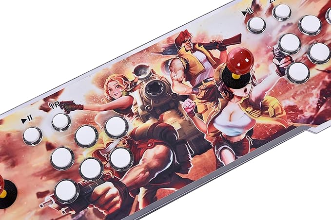 FVBADE [32000 Games in 1 78S Pandora Box Arcade Game Console for PC & Projector & TV,3D Games 1-4 Players Double Joystick Favorite List Game Category Save/Search/Hide/Pause/Delete