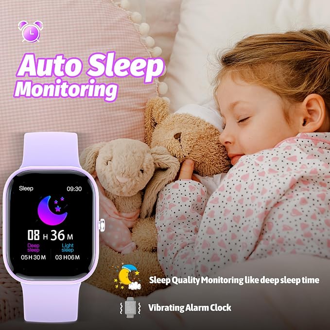 Nyonio Smart Kids Watch with Fitness Tracker No Phone/APP Needed,19 Sport Mode,1.5" DIY Dial,IP68 Waterproof,Sleep Monitor,Pedometers,Heart Rate,Great Birthday Gift for Boys Girls Teens 6-14 year Olds