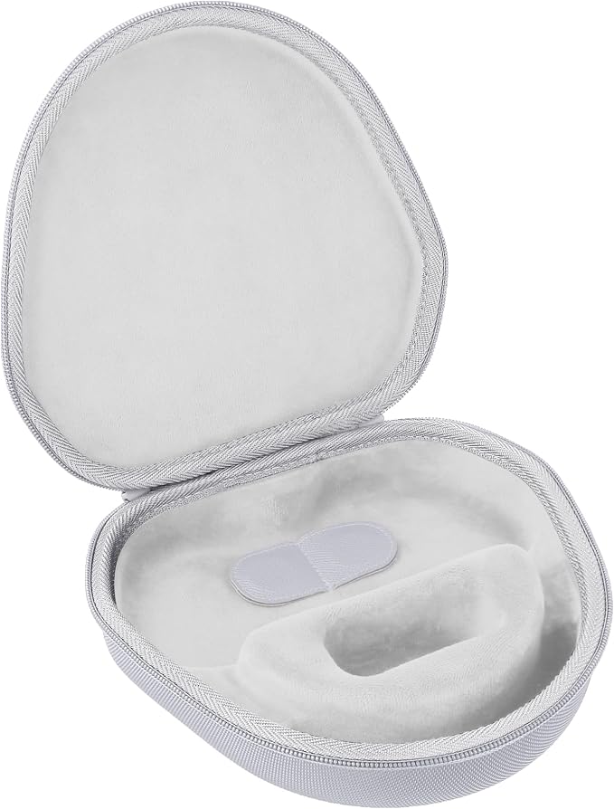 co2CREA Hard Case with Sleep Mode Replacement for Apple AirPods Max 2 / AirPods Max Wireless Over-Ear Headphones (White Case)