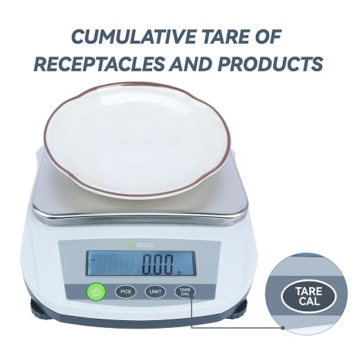 U.S. Solid Analytical Balance, 5000g/11lb x 0.01g Digital Precision Scale, Piece Counting, g/ct/oz/lb, 7.6" x 5.6" Rectangular Pan, 100-240V AC, Kitchen, Jewelry, Scientific Use