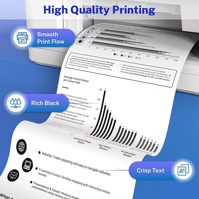 Compatible TN830XL Toner Cartridge Replacement for Brother TN830XL TN830 XL TN-830XL Work with HL-L2405W HL-L2460DW HL-L2420DW HL-L2480DW DCP-L2640DW MFC-L2820DW MFC-L2900DW Printer (4 Pack)
