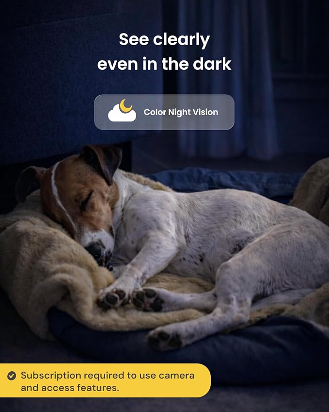 Furbo 360° Dog Camera + Mini 360° Cam [New Subscription Required at Setup] 2-Camera Bundle Nanny Subscription: Dog Safety Alerts, Pet Camera with Speaker, Phone App & Night Vision