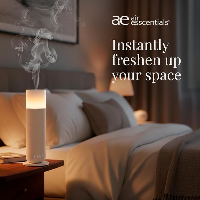 Air Esscentials AE800 Tower Smart Scent Air Machine, Waterless Aroma Diffuser with Bluetooth App Control, Ambient Light, Programmable Scent Settings, Covers Up to 800 Sq. Ft.